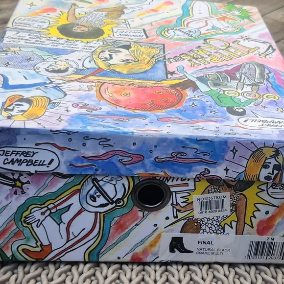 Jeffrey Campbell Faux Snake Print Boots - Picture 5 of 5